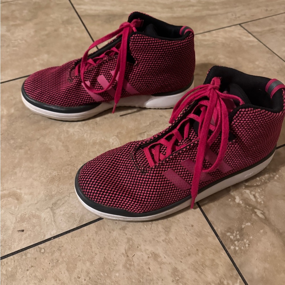 Adidas Pink High-Top Sneakers Women’s size 6.5
